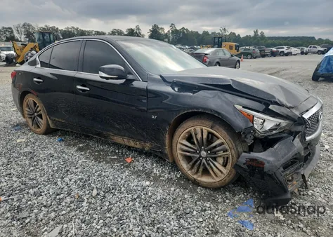 2014 Infiniti Q50 Base z USA, uszkodzony, nr VIN JN1BV7AR7EM692633